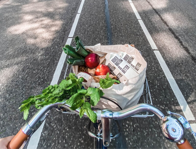 Basket of health fruit for wellness during midlife
