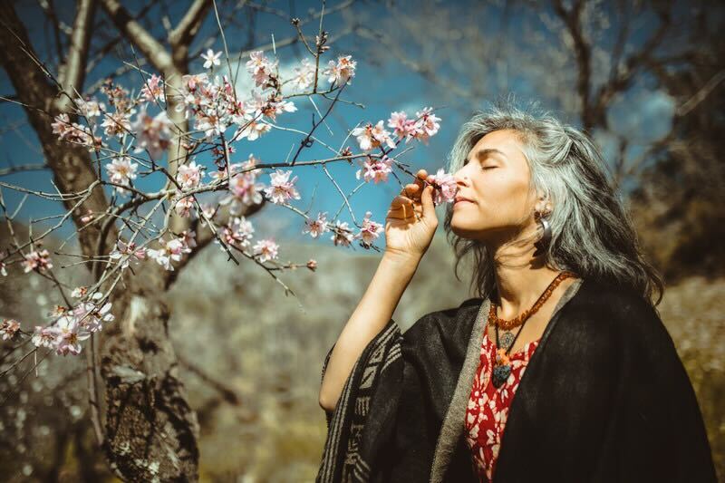 woman in nature